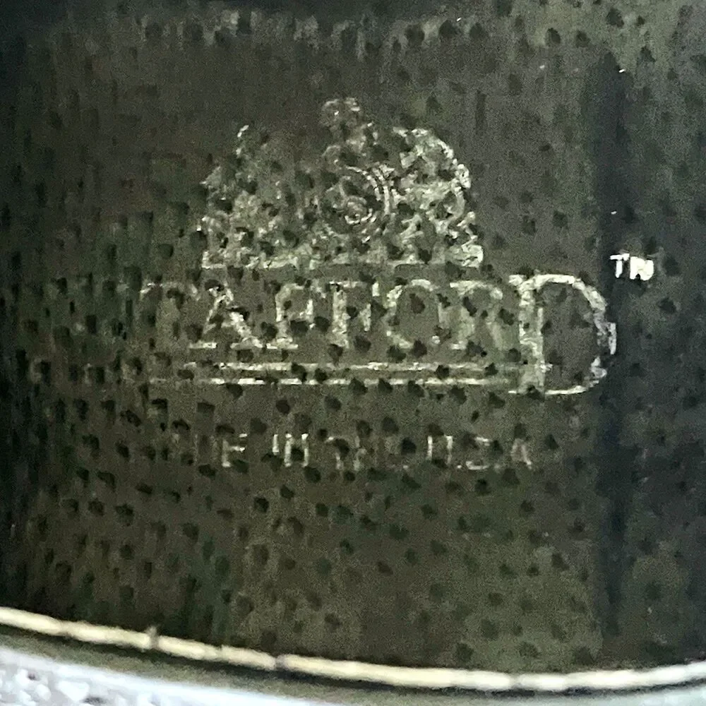 Stafford Imperial Vtg Wingtip Biltrite Leather 10.5 Black Academia Preppy